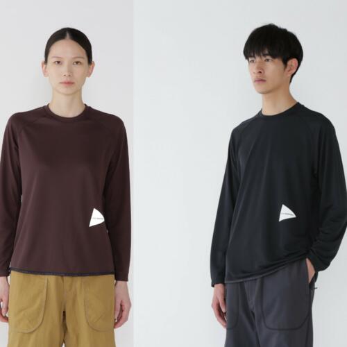 앤드원더 티 dry jersey raglan LS T 25aw