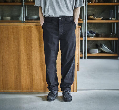 오어슬로우 바지 FRENCH WORK PANTS BLACK 03-5000-61