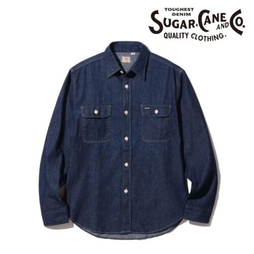 슈가케인 블루 데님 워크 셔츠 긴팔 SC27852