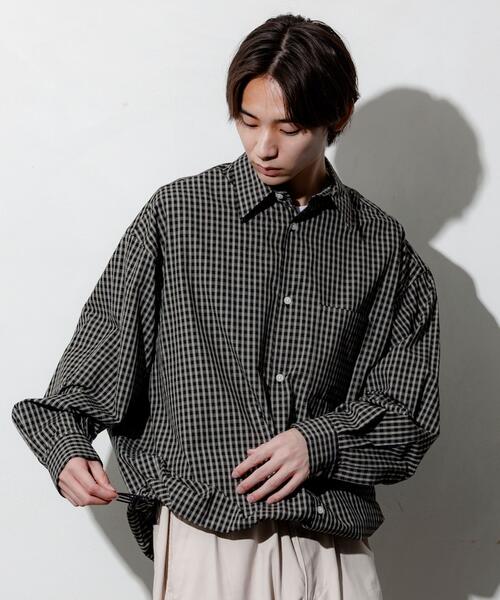 프릭스스토어 와이드 스핀들 레귤러 칼라 셔츠 25AW 1201248900287