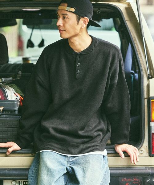 프릭스스토어 워셔블 헨리넥 니트 긴팔 25AW 1230248900166