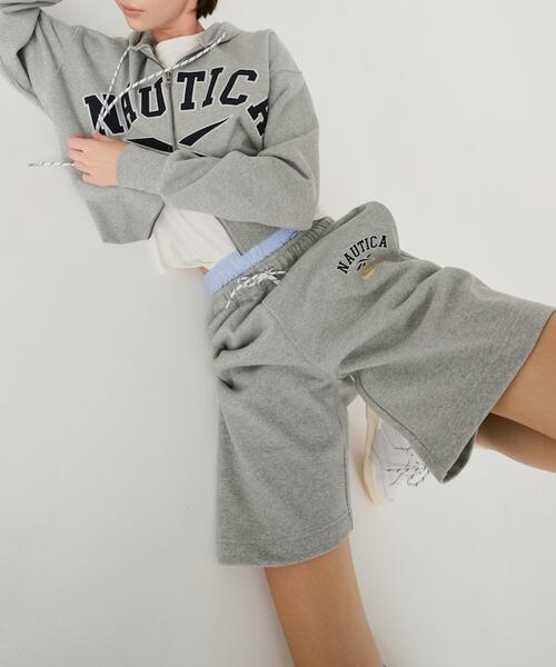 리복 X 노티카 일본 헤비 더블 네임 로고 스웨트 쇼츠 반바지 25AW  1142207500031