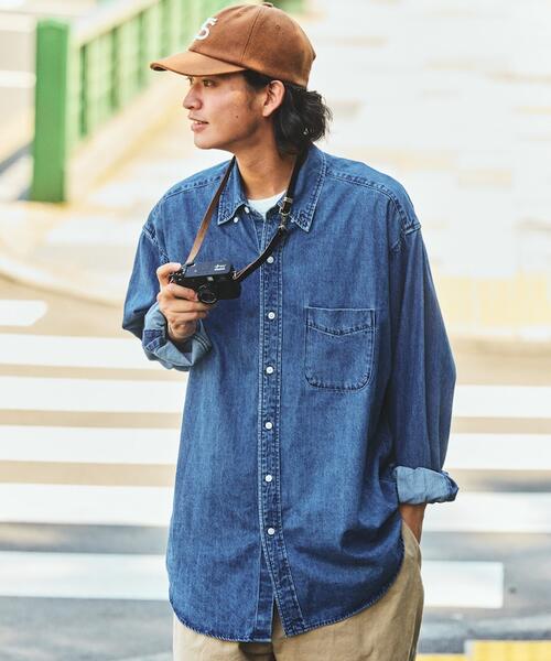 노티카 일본 빈티지 데님 버튼다운 셔츠 청남방 25AW 1001207500030