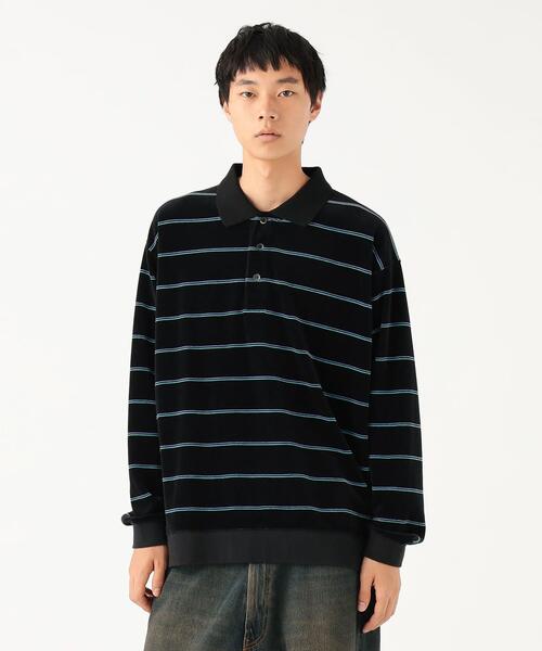 빔즈 와이드 벨루어 보더 폴로 티 셔츠 11-12-0212-639