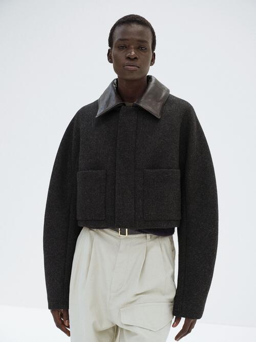 오라리 여성 재킷 SHETLAND WOOL DOUBLE CLOTH BLOUSON 25AW