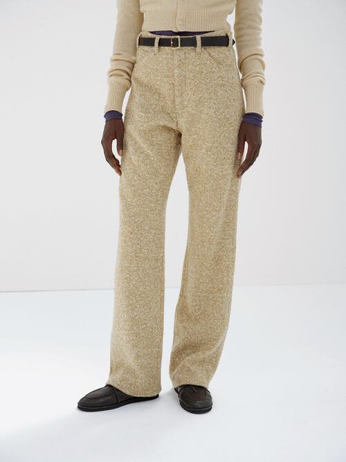 오라리 여성 바지 HOMESPUN TWEED PANTS 25AW