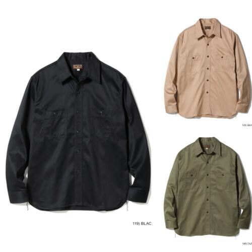 버즈릭슨 헤링본 워크 셔츠 BR29390 일본 빈티지 밀리터리 아메카지 룩 레플리카