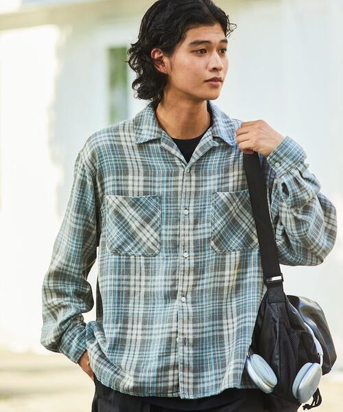 프릭스스토어 브리치 오픈 칼라 체크 셔츠 25AW 1002248900212