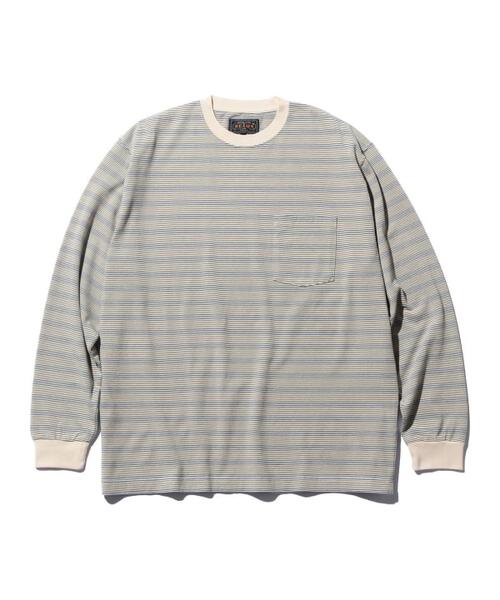 빔즈 플러스 긴팔 티 Pocket Tee Pin Stripe 38-14-0087-048