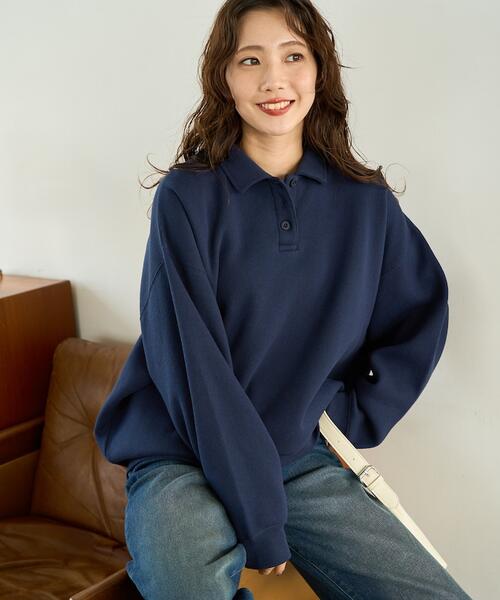 프릭스스토어 폴로 칼라 스웨트 티 여성 맨투맨 25AW 1322248901421