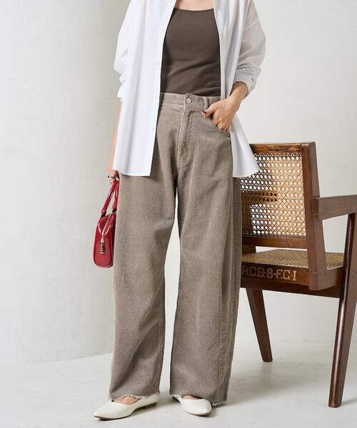 프릭스스토어 코듀로이 커브 팬츠 여성 바지 25AW 1342248901203