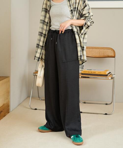 프릭스스토어 새틴 베이커 팬츠 여성 바지 25AW 1349248900115