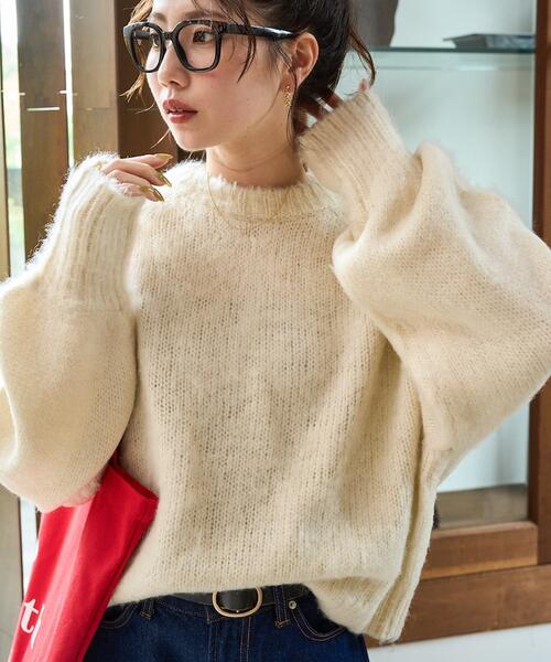 프릭스스토어 여성 샤기 니트 쇼트 풀오버 25AW 1332248900605