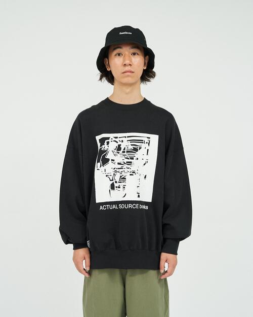 프레쉬서비스 스웨트 티 맨투맨 AS X FS LIGHT OZ CREW NECK SWEAT LITHOGRAPH 25AW