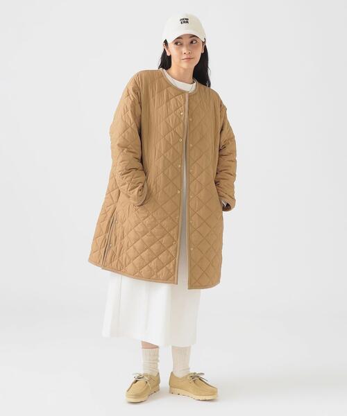 B MING by BEAMS 빔즈 퀼팅 롱 코트 재킷 여성 25AW 93-19-0399-213