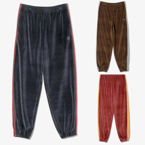 니들스 사이드 라인 스웨트 팬츠 벨루어 바지 C/PE Velour 25AW RW339