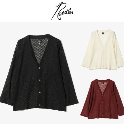 니들스 브이넥 가디건 PE/W Raschel Lace 25AW RW340