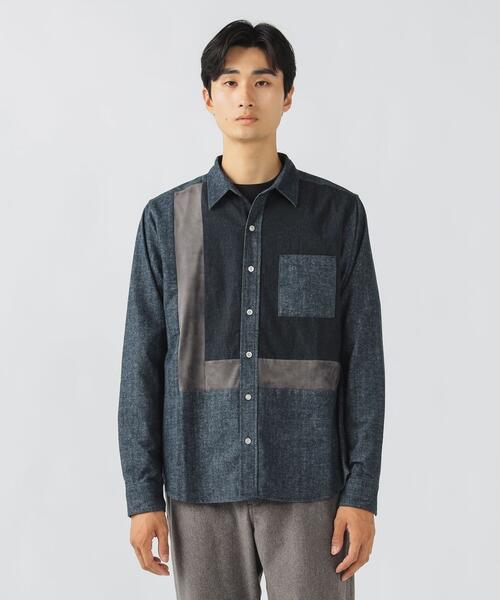 빔즈 하트 블록 전환 긴팔 셔츠 25AW 42-11-0099-413