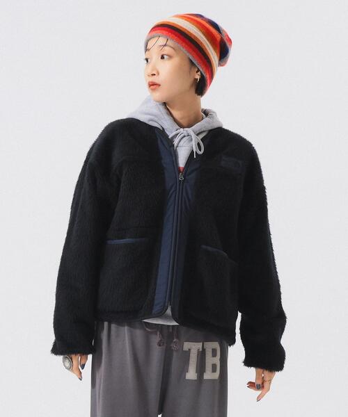 빔즈 보이 X 노스페이스 퍼플라벨 플리스 가디건 여성 25AW 13-18-0687-594