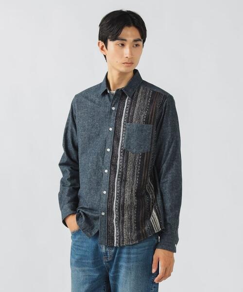 빔즈 하트 니트 스위치 넬 셔츠 긴팔 25AW 42-11-0098-413