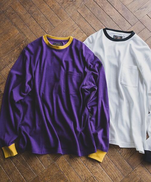 빔즈 플러스 긴팔 티 Pocket Tee 2Tone 25AW 38-14-0095-156