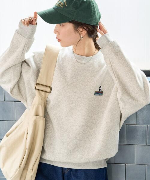 프릭스스토어 아웃도어 원포인트 로고 스웨트 티 기모 맨투맨 여성 25AW 1322248600001