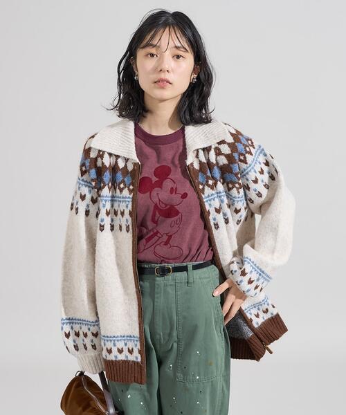 프릭스스토어 노르딕 지퍼 니트 가디건 여성 25AW 1134248901489