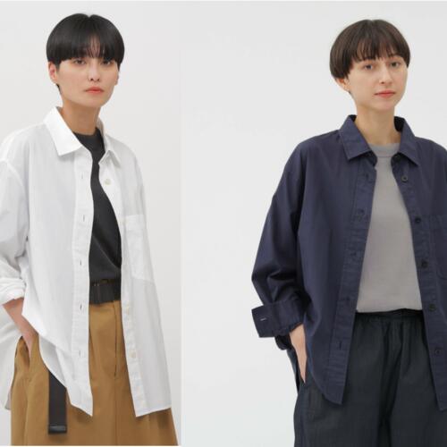 마가렛호웰 여성 긴팔 셔츠 GARMENT DYE COTTON SHIRTING SHIRT 25AW