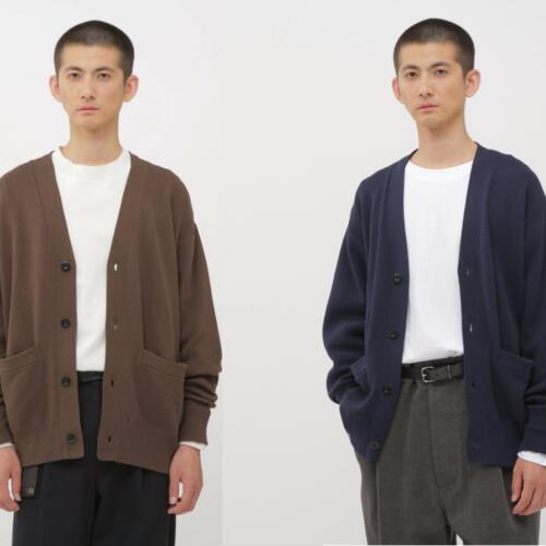 마가렛호웰 남성 니트 가디건 DRY WORN COTTON RIB KNITWEAR 25AW