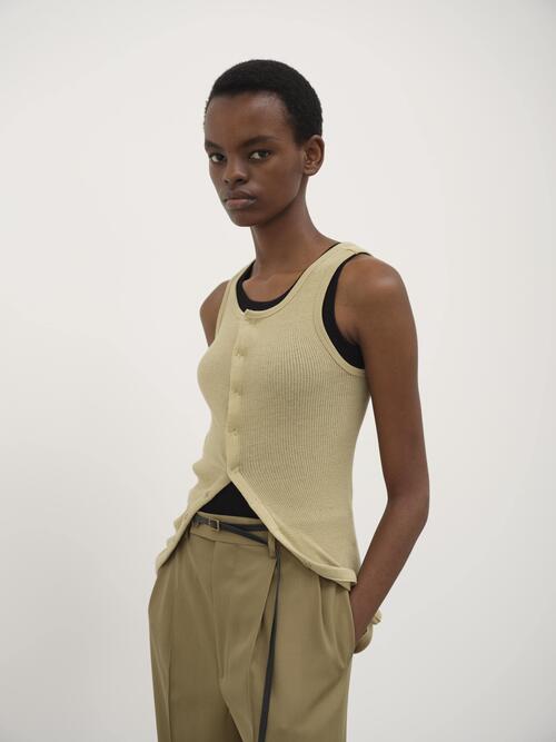 오라리 여성 티 24SS ORGANIC SOFT RIB TANK