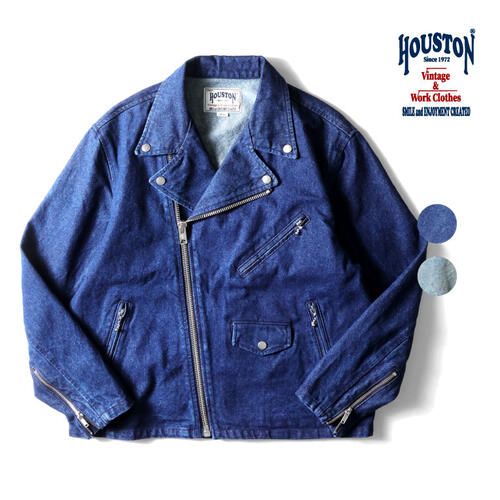 휴스턴 HOUSTON 데님 더블 라이더 재킷 청점퍼 25AW 51562
