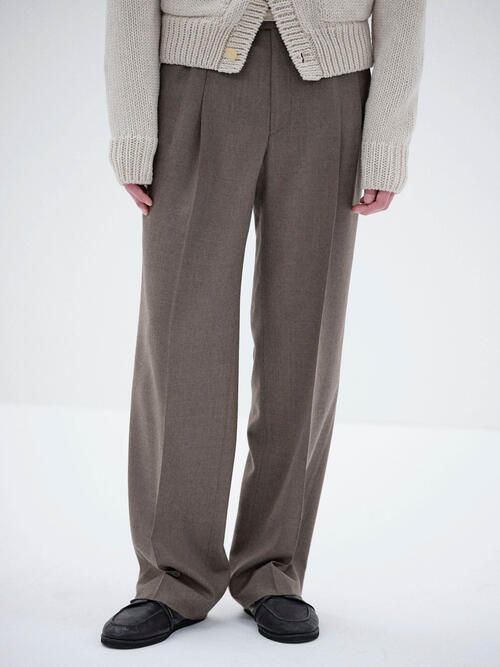 오라리 남성 바지 SUPER LIGHT WOOL TWO-TUCK SLACKS 25AW