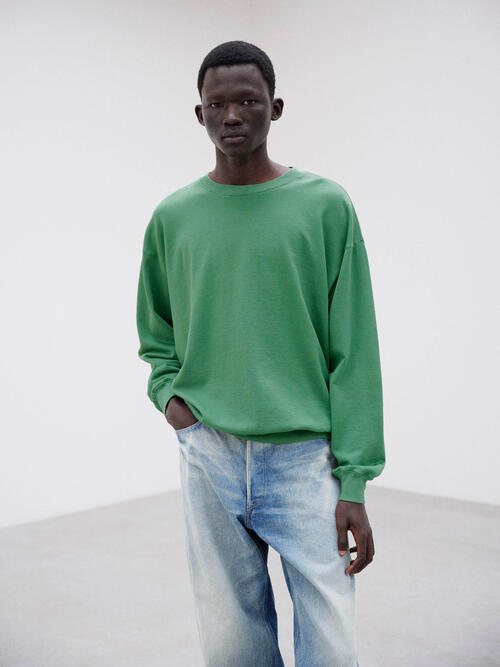 오라리 남성 티 SUPER HIGH GAUGE SWEAT P/O 25AW