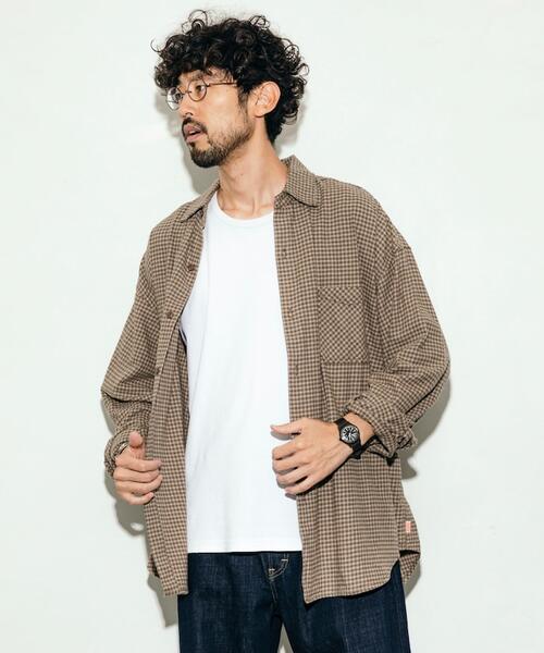 프릭스스토어 X HINSON 플란넬 체크 긴팔 셔츠 25AW 1001233600041