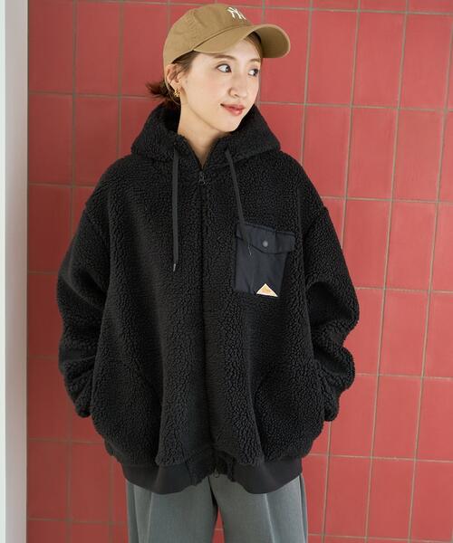 프릭스스토어 X 켈티 보아 플리스 후드 미들 코트 점퍼 25AW 1359124600004