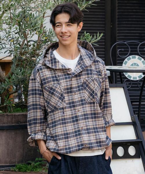 프릭스스토어 X Foxfire 체크 후드 셔츠 플란넬 1009408400001 25AW