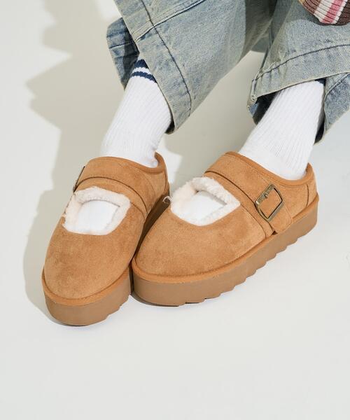 프릭스스토어 플랫폼 메리제인 양털 퍼 방한화 슬립온 25AW 1179248900104