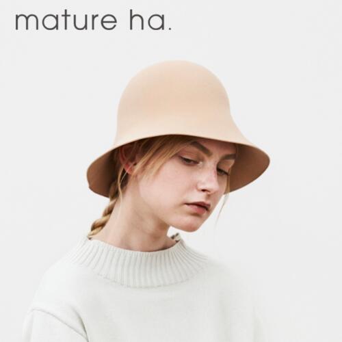마추아하 MATURE HA 와이드 프리 햇 rabbit x wool MFEL-1509