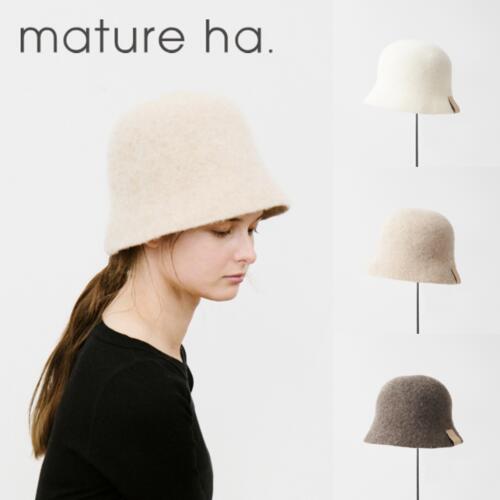 마추아하 마츄어하 벨 햇 캐시미어 울 카멜 bell hat MRW-CAS13 MRW-CL13 MRW-BM13
