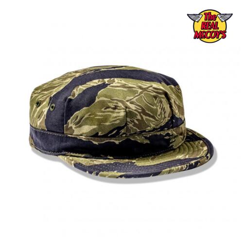 리얼맥코이 타이거 스트라이프 유틸리티 캡 모자 카모 MA19003 일본 빈티지 밀리터리 아메카지 룩 근본 레플리카 복각