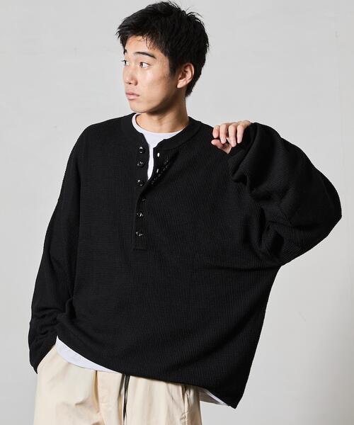 프릭스스토어 빅실루엣 헨리넥 니트 25AW 1230248900179