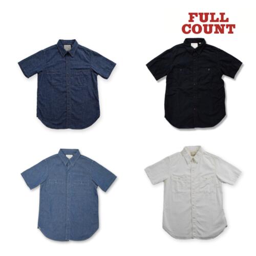 풀카운트 블랙 데님 워크 셔츠 4821