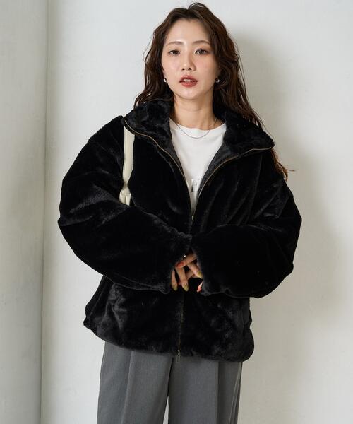 프릭스스토어 볼륨 퍼 블루종 재킷 여성 25AW 1359248900097