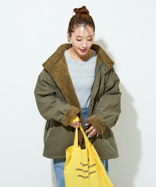 프릭스스토어 M-65 리버시블 보아 플리스 코트 점퍼 여성 25AW 1353248900431