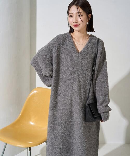 프릭스스토어 부클 브이넥 니트 원피스 25AW 1317248900111