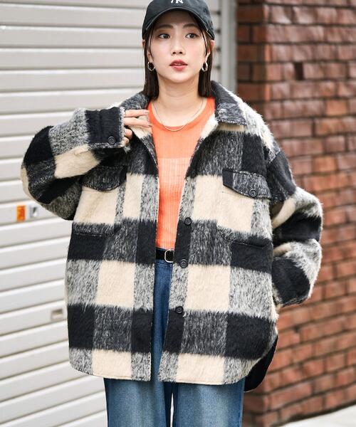 프릭스스토어 체크 샤기 셔츠 재킷 여성 25AW 1359248900099