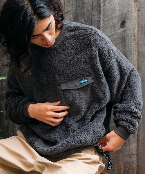 카부 X 프릭스스토어 샤기 플리스 풀오버 티 1221105100077 25AW