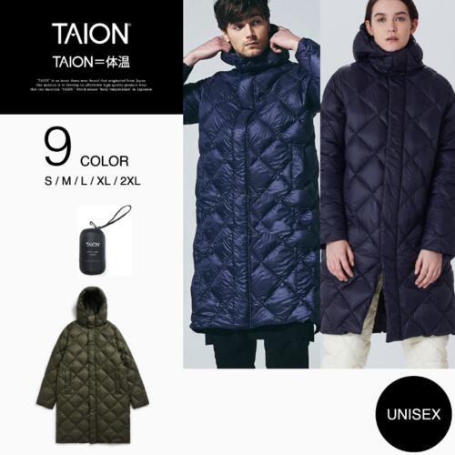 타이온 씨티 후드 롱 다운 재킷 패딩 코트 점퍼 TAION-106COCI