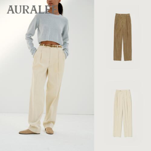 오라리 여성 팬츠 슬랙스 23AW FINX CORDUROY SLACKS