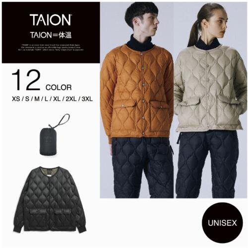 타이온 밀리터리 오버사이즈 다운 재킷 소프트 쉘 패딩 점퍼 TAION-104LSBPML-1